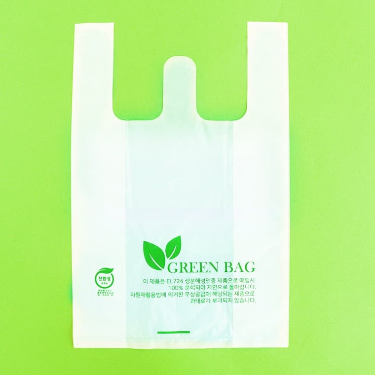 블레스팩 친환경 생분해 비닐봉투 소 100매 20x31+5