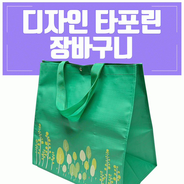 장바구니[타포린 마트장바구니]장바구니/시장바구니/마트장바구니/타포린/쇼핑백/폴딩백/에코백[신광]