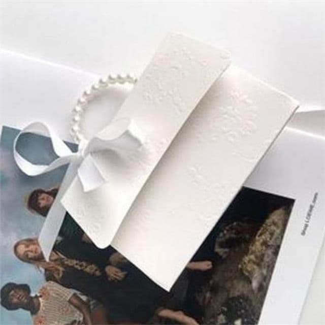 선물 포장 상자 진주 손잡이 상자 고급 웨딩 악세사리 답례품 생일 이벤트